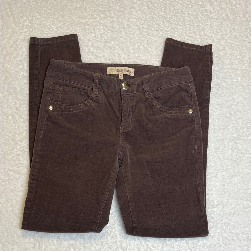 Campion’s by Jolt Brown Corduroy Pants Size 4 Skinny‎ Jeans